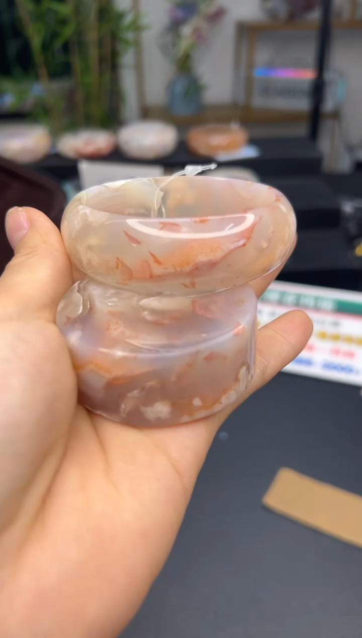 【闪购商品】石英质玉手镯未镶嵌A803(55圈赠送镯心)