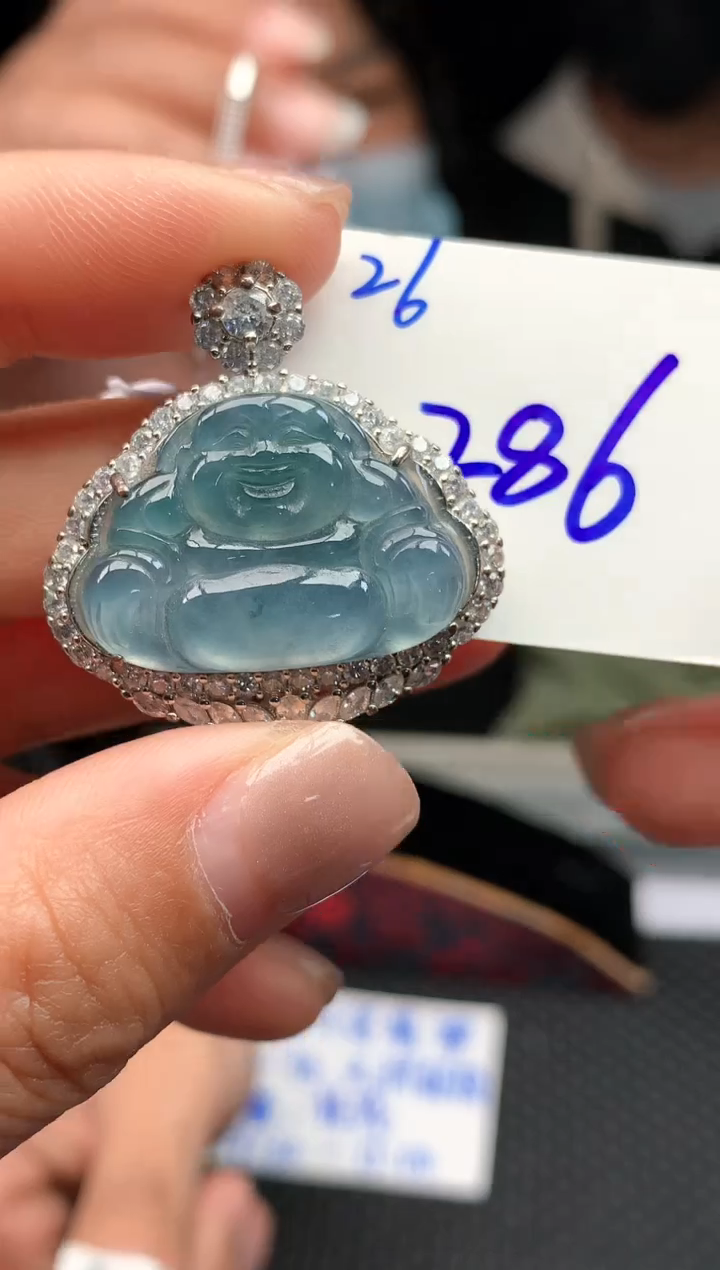 【闪购商品】翡翠颈饰未镶嵌翡翠挂件286元多样性发一