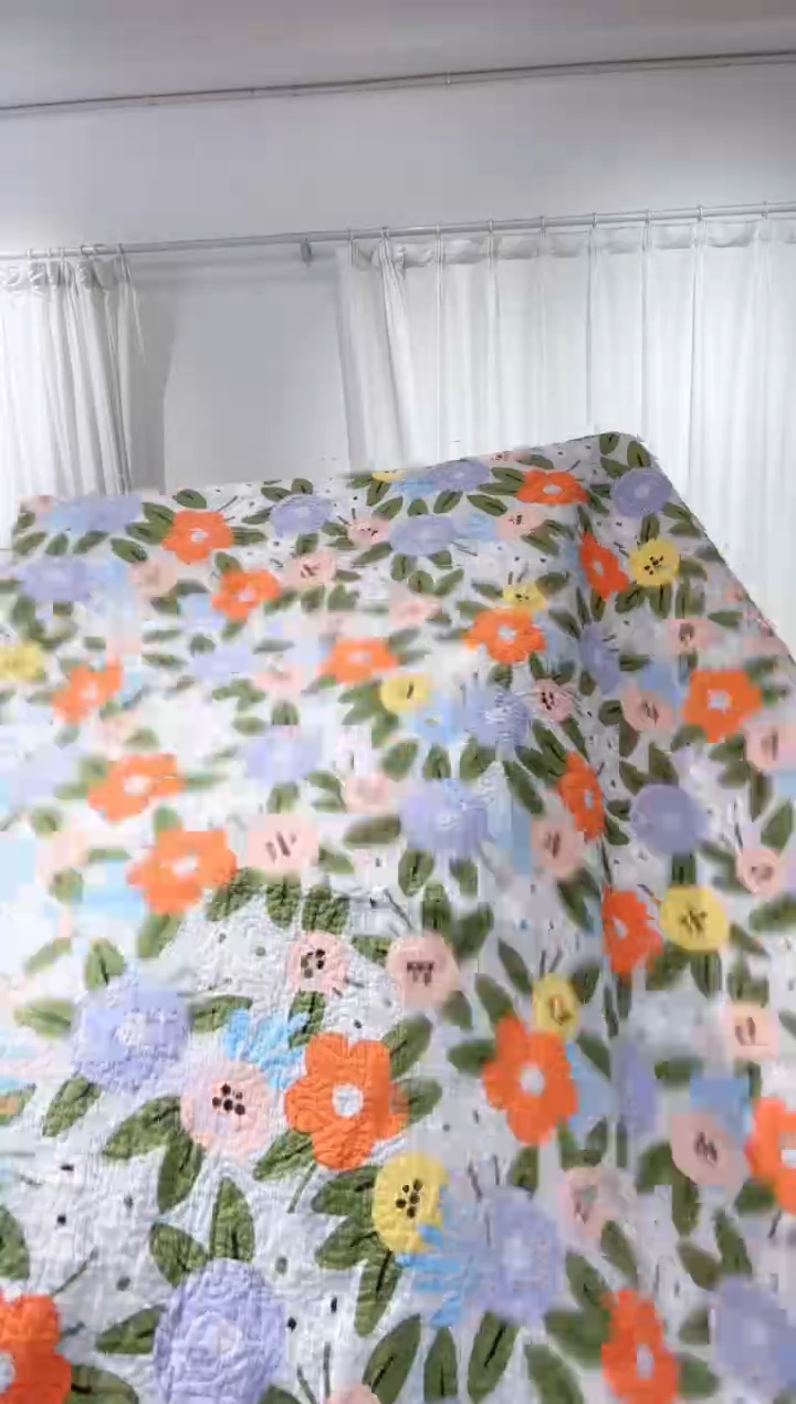 棉200*220纯棉床盖120号微瑕