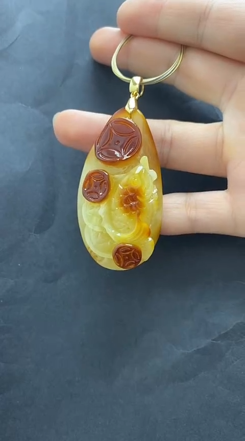 未镶嵌琥珀裸石蜜蜡吊坠