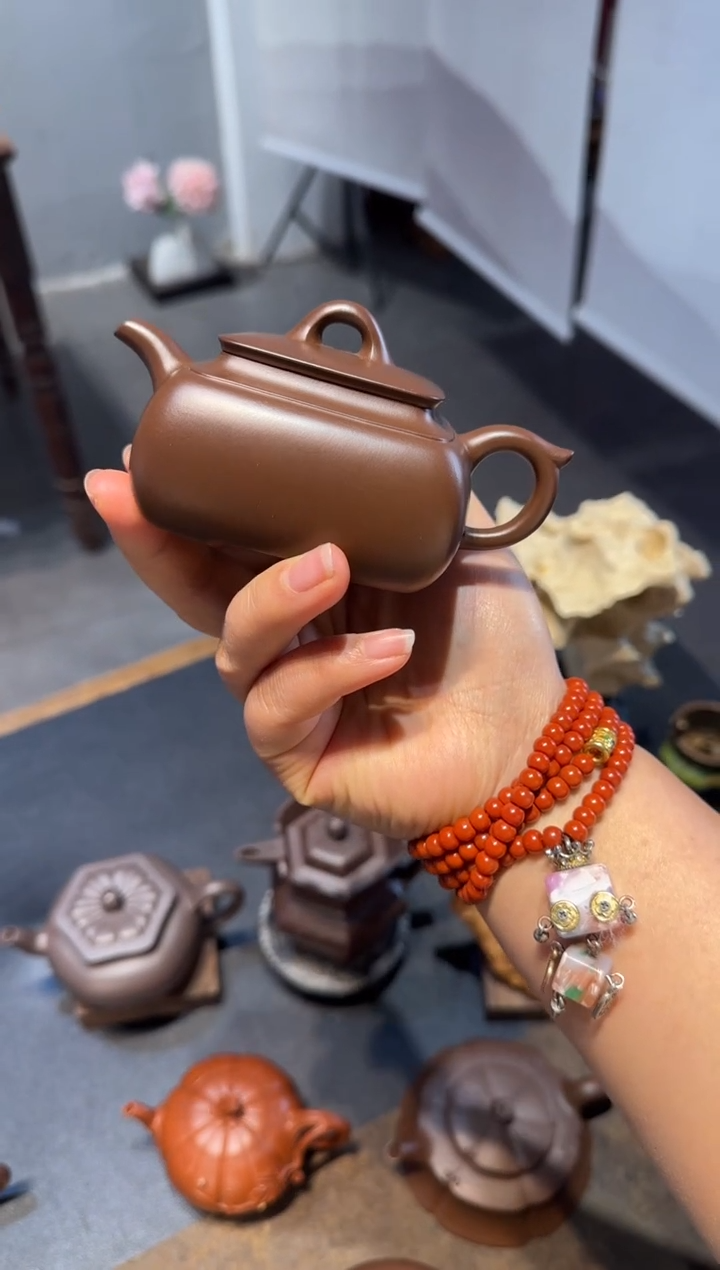 茶壶紫砂笑**風长四方 紫砂壶