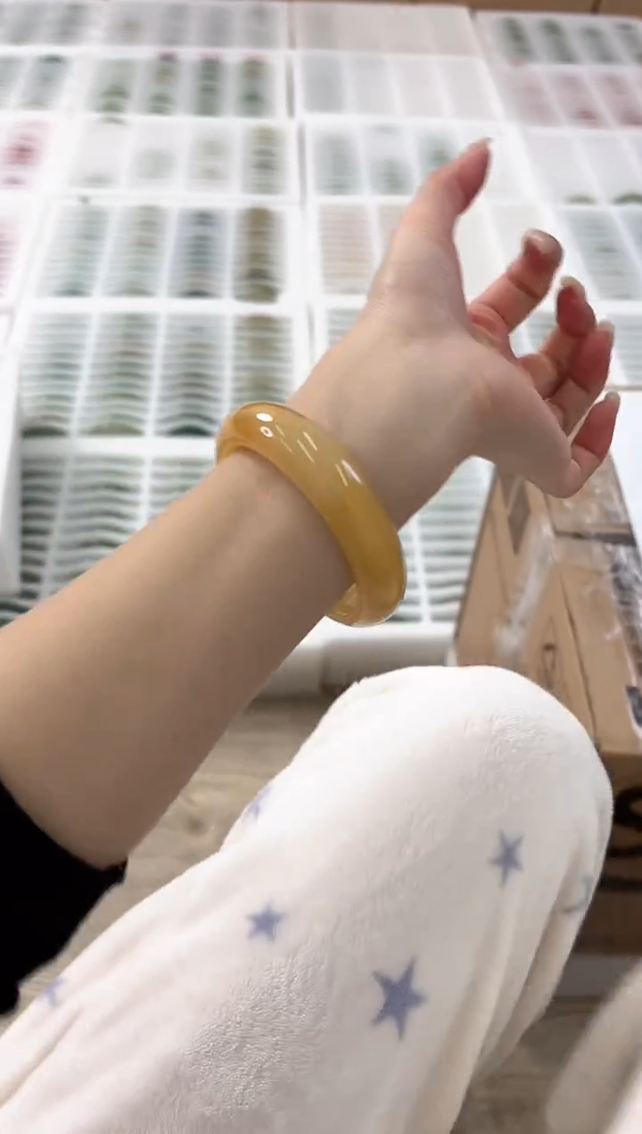 未镶嵌手镯石英质玉77-54HU