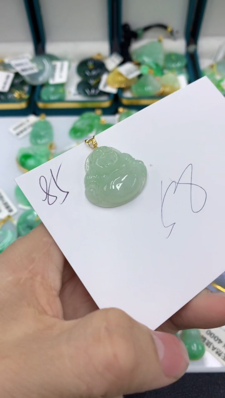 【闪购商品】翡翠颈饰18K金镶嵌号链接11111
