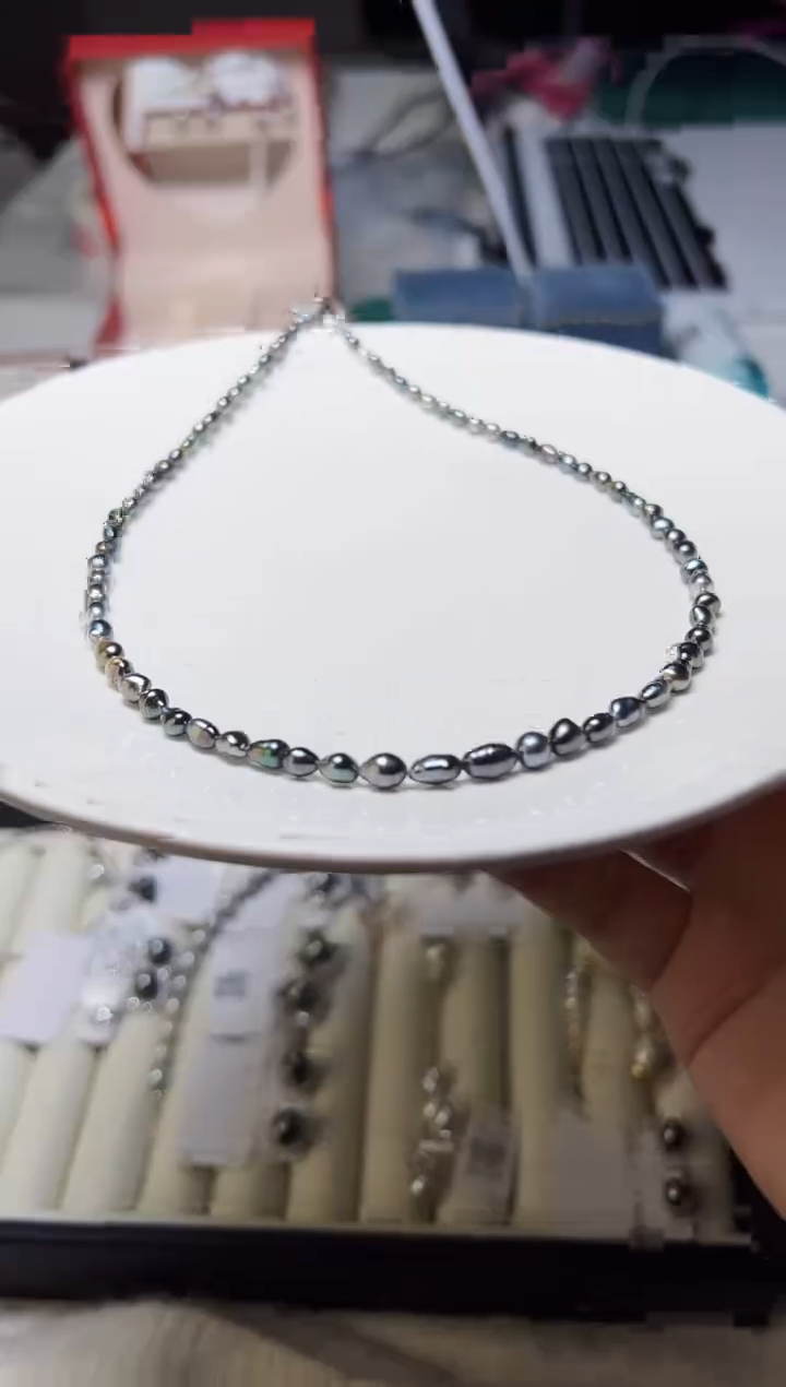 【闪购商品】海水珍珠项链银S925镶嵌225