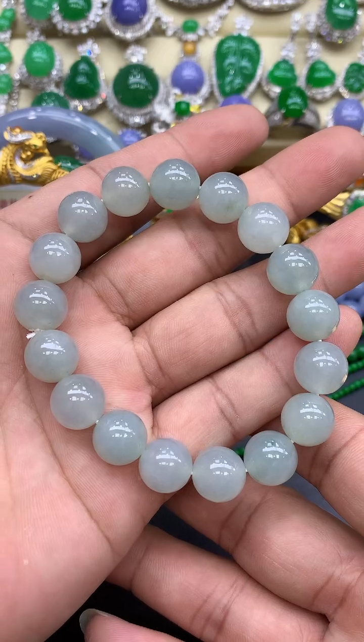 未镶嵌手串翡翠390-中国好珍宝