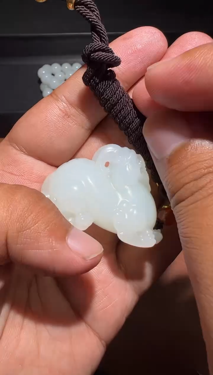 未镶嵌和田玉挂件鑫*和田玉