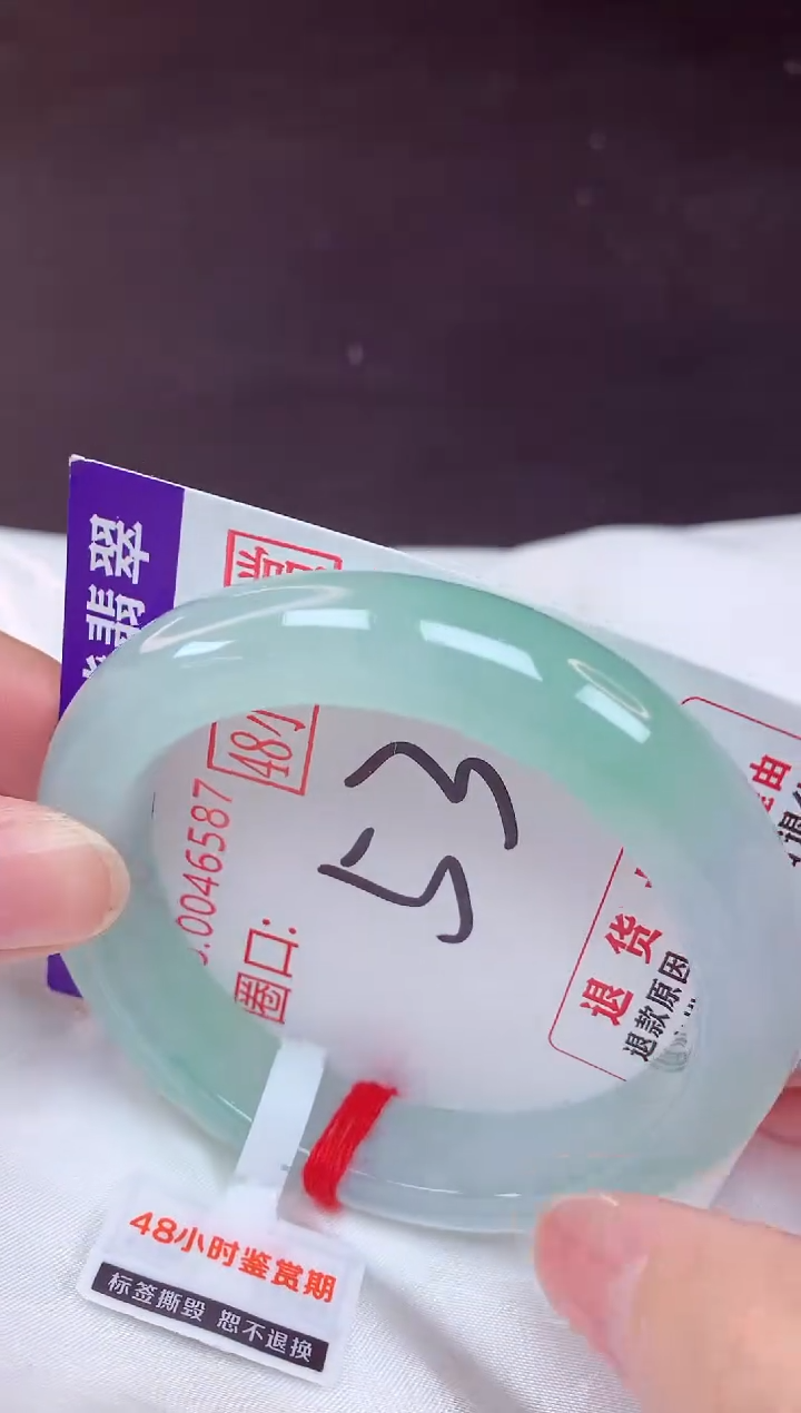 未镶嵌手镯翡翠53（48小时鉴赏期 ）