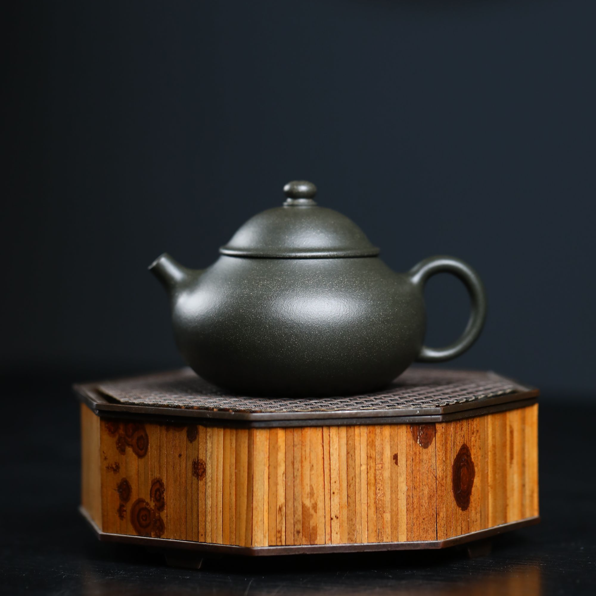 JCY-0016 季畅园 灵玉老天青 150cc家用茶具 宜兴紫砂茶壶