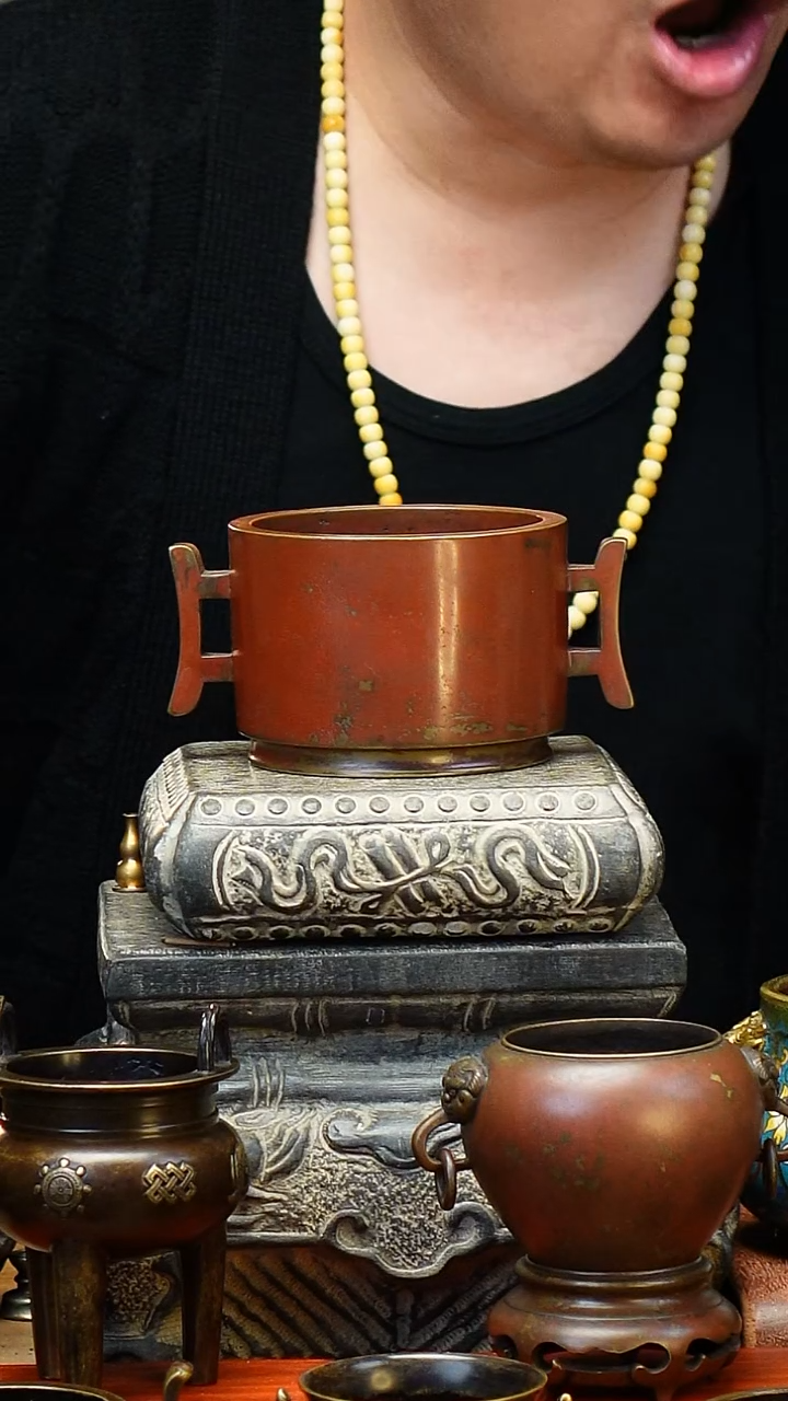 炉天下大红袍戟耳炉