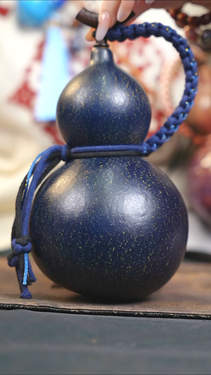 【闪购商品】RD107大漆酒葫芦不包手串及旋转底座