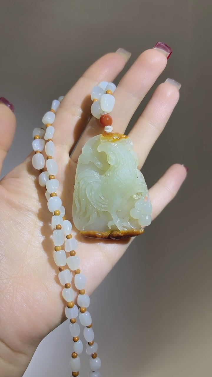 【闪购商品】和田玉吊坠未镶嵌鸡牌