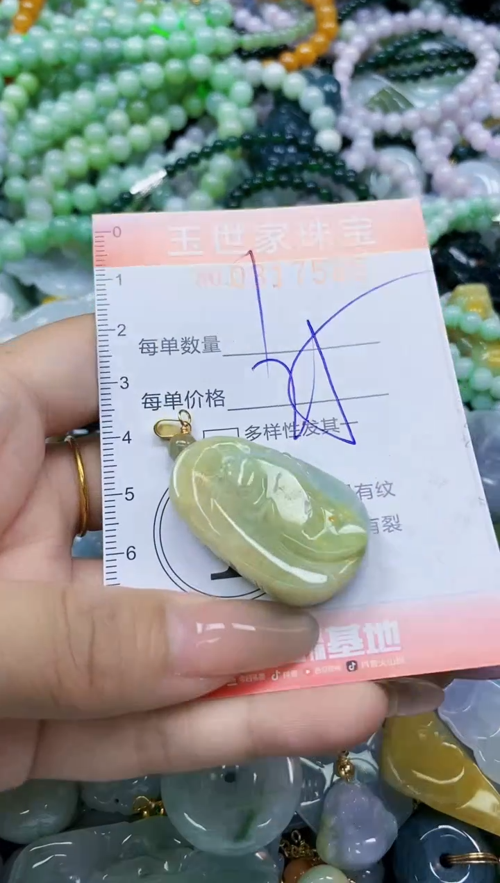 翡翠未镶嵌颈饰闪购0317585