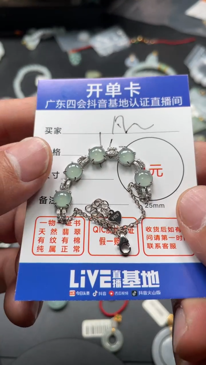 颈饰未镶嵌翡翠周**凡挂件