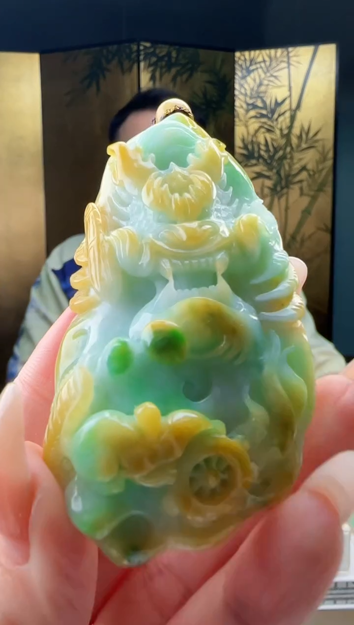【闪购商品】翡翠颈饰未镶嵌YJ@@960Q3J11096