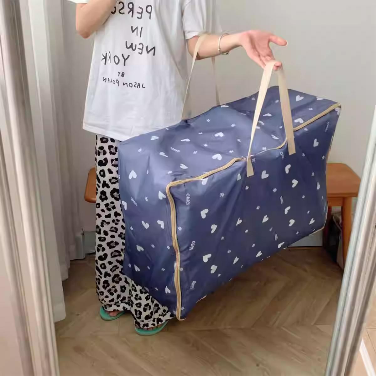 超大牛津布藏蓝色收纳袋整理袋搬家袋 