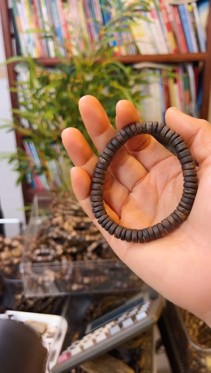 【闪购商品】沉香手串棋楠沉水算盘珠单圈