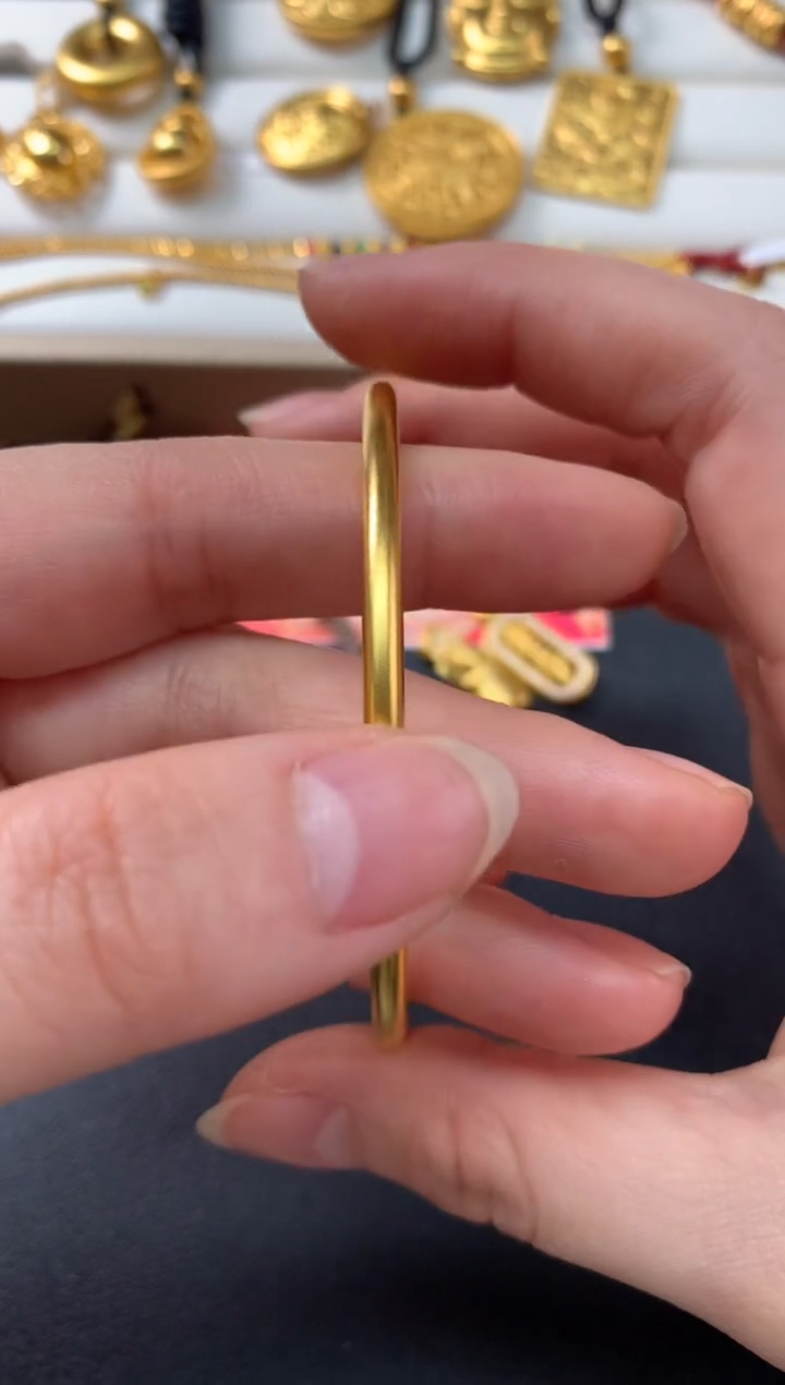 【闪购商品】定制足金手镯Z517|4543     