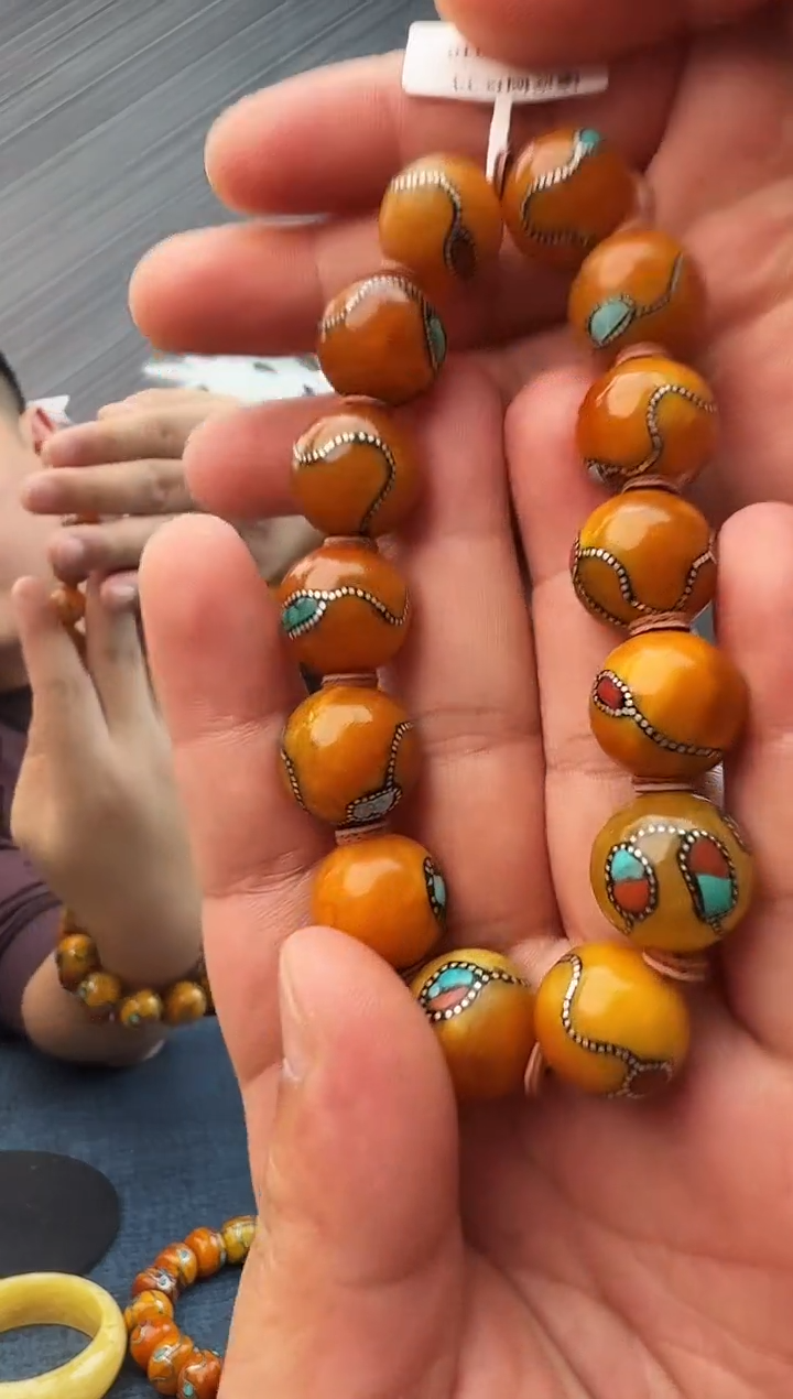 蜜蜡未镶嵌珠宝奇石假一罚十33，15多样性发其一