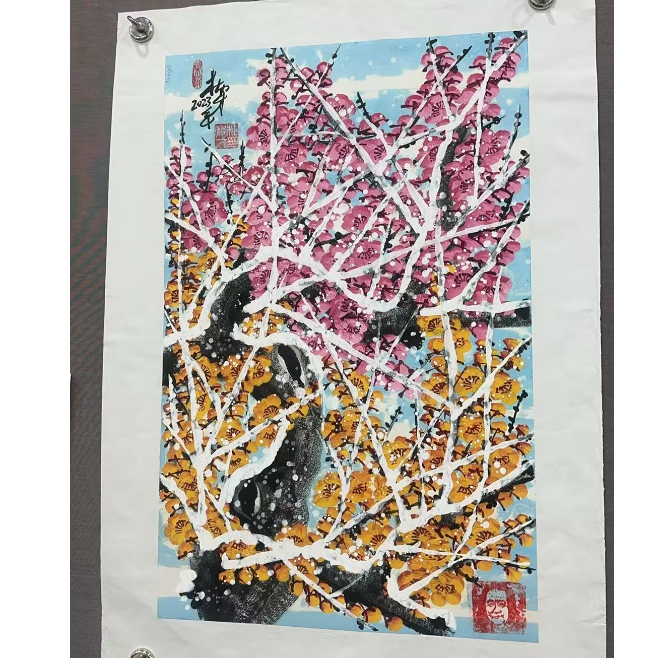 橱窗展示/国画作品/杜宝才宣纸国画/不带框