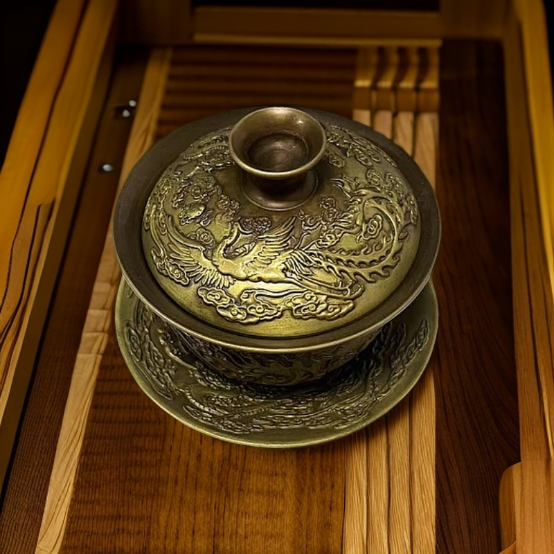 三才盖碗摆件直播甄选