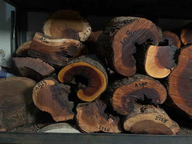 天然雷击枣木原木原料道家木摆件底座雷焦雷纹