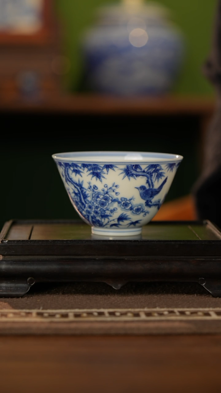 【闪购商品】杯福利青花喜上眉梢主人杯