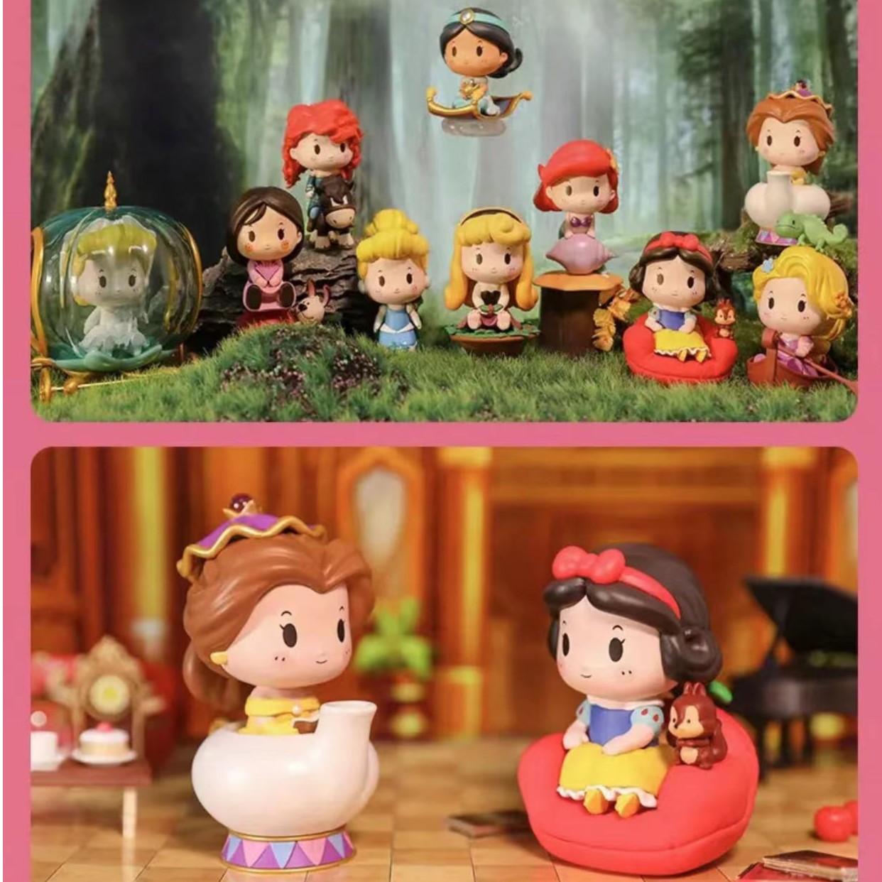 （正品明盒）迪士尼公主的专属座驾潮玩盲盒白雪公主盲盒手办摆件