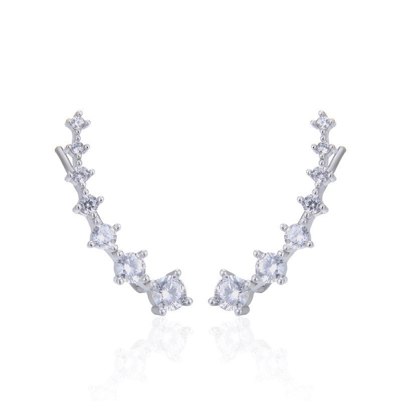 合金合成锆石耳饰 冷淡镶嵌耳饰 ZH-A494