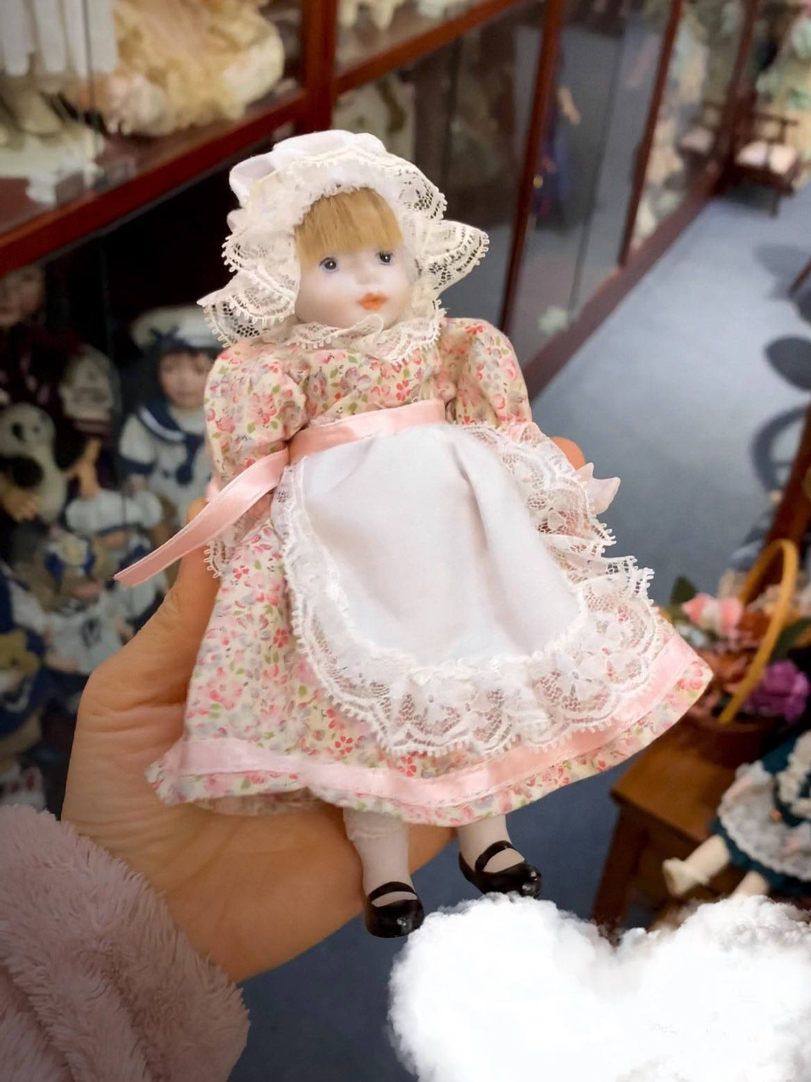 Vintage国外手作艺术家古董陶瓷娃娃售出不退换，包邮。