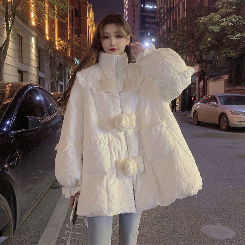 波司登羽绒服双11特卖2023年新款白色羽绒羽绒服女冬设计感小众盘