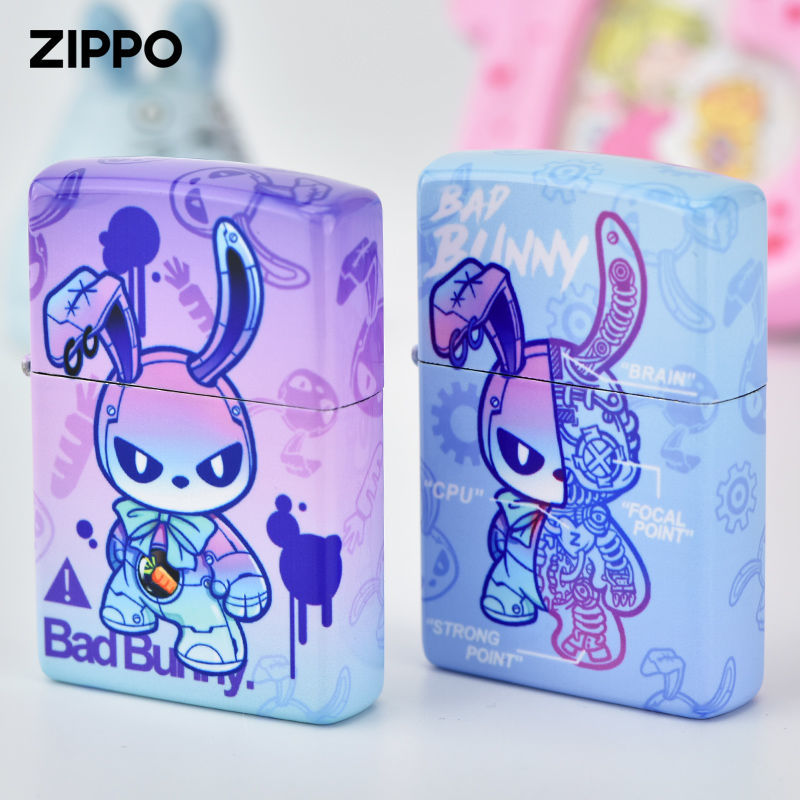 ZIPPO/之宝打火机潮流可爱-机甲萌兔彩印正品火机男士礼物-DYX1H1