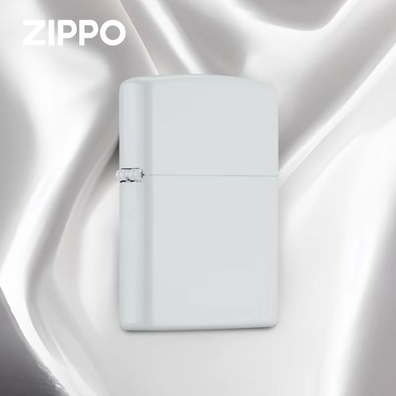 ZIPPO/之宝打火机白哑漆商标官方期间原装正品男士高档礼品TCX1H1