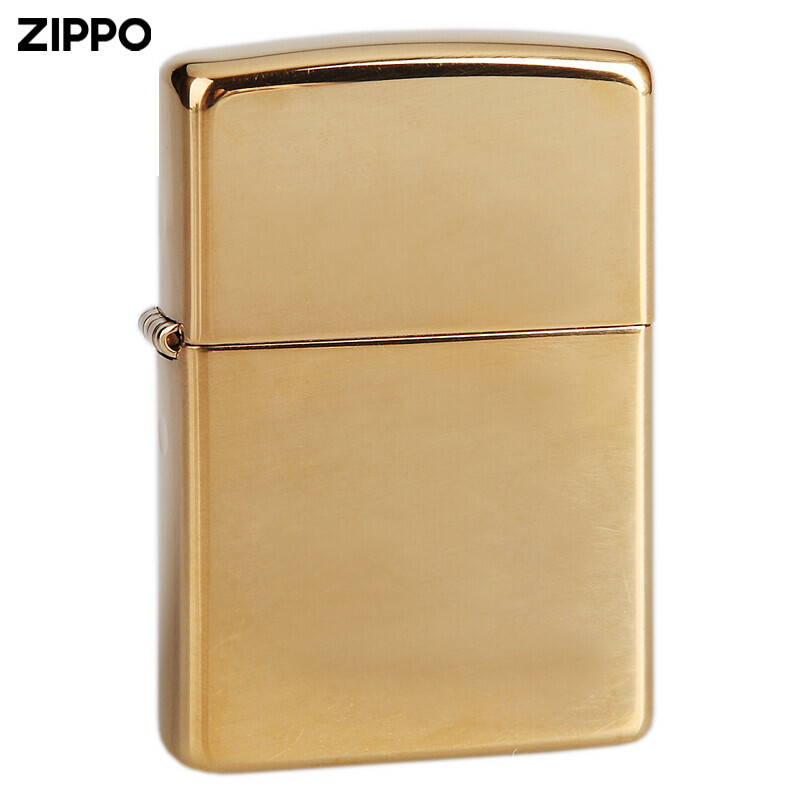 ZIPPO/之宝打火机镜面黄铜光板254B支持刻字官方正品打火机TCX1H1