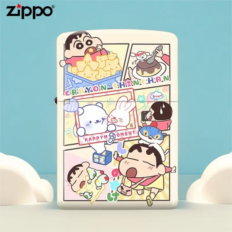 ZIPPO/之宝蜡笔小新二次元彩印正品防风打火机送男朋友礼物实用