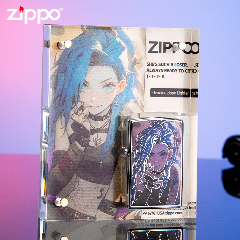 ZIPPO/之宝金克丝暴走萝莉双城之战正品防风打火机送男朋友礼物