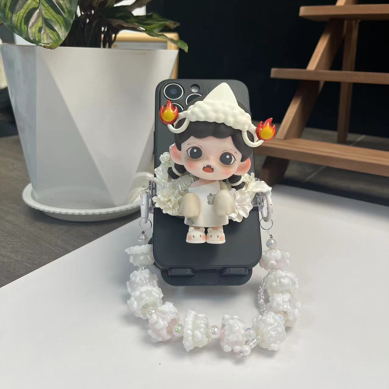 【发货时间联系客服】正版娃纯手工DIY创意手机背夹斜跨链