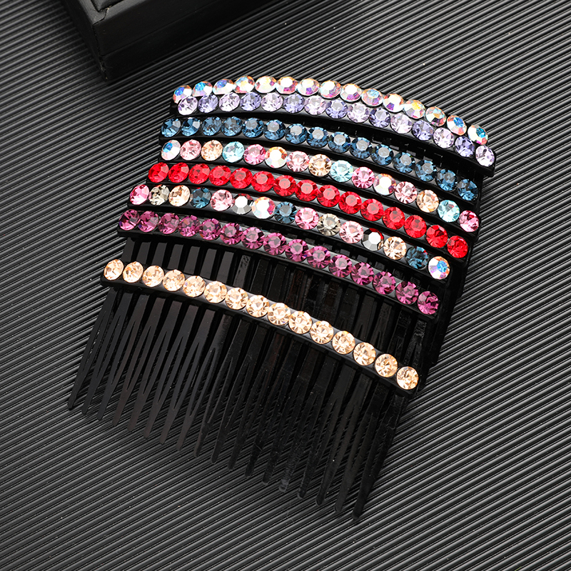 慕悦-【大钻插梳18齿】发梳盘发防滑9cm插梳韩国碎发刘海梳