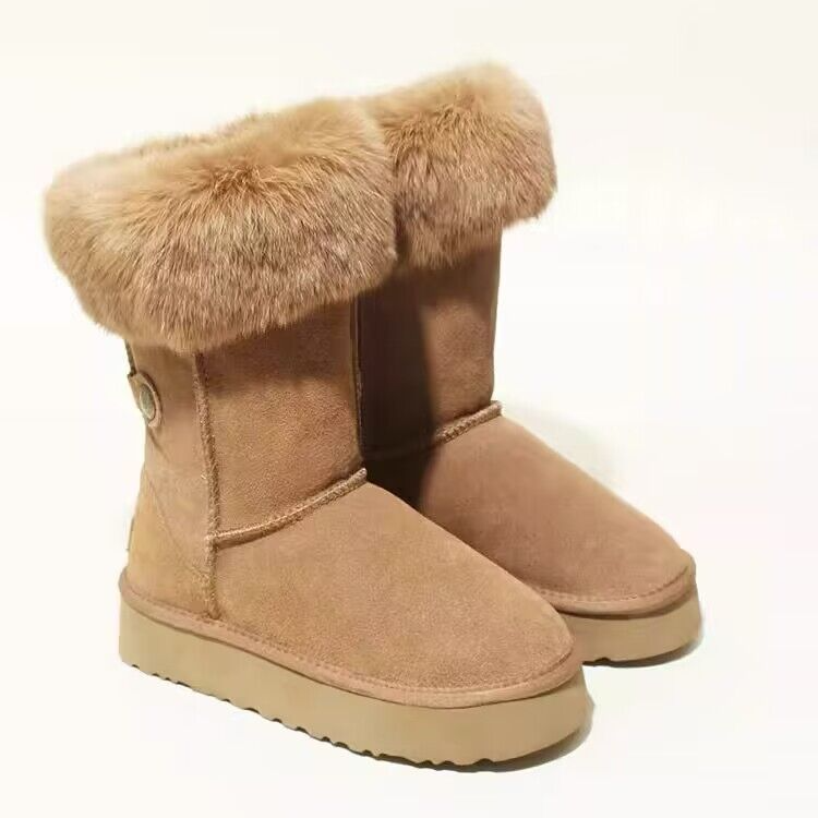 zzz-厚底雪地靴女高筒2025年新款冬季保暖加绒