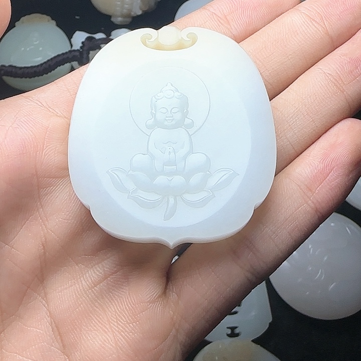 和田玉吊坠(不含链)未镶嵌