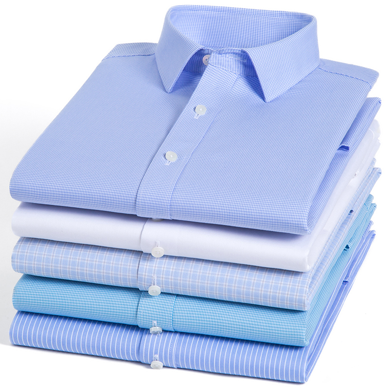 短袖DP成衣免烫20种颜色春夏薄款商务职业休闲男士透气亲肤衬衫