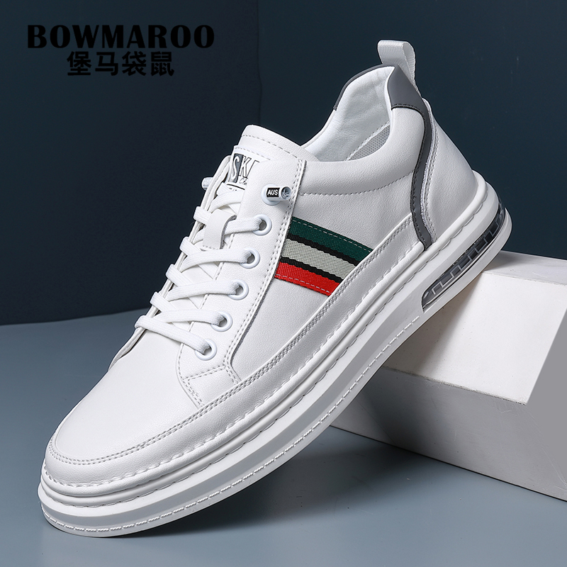 小白鞋男2025春秋新款韩版运动休闲鞋男士夏季透气防滑百搭板鞋潮