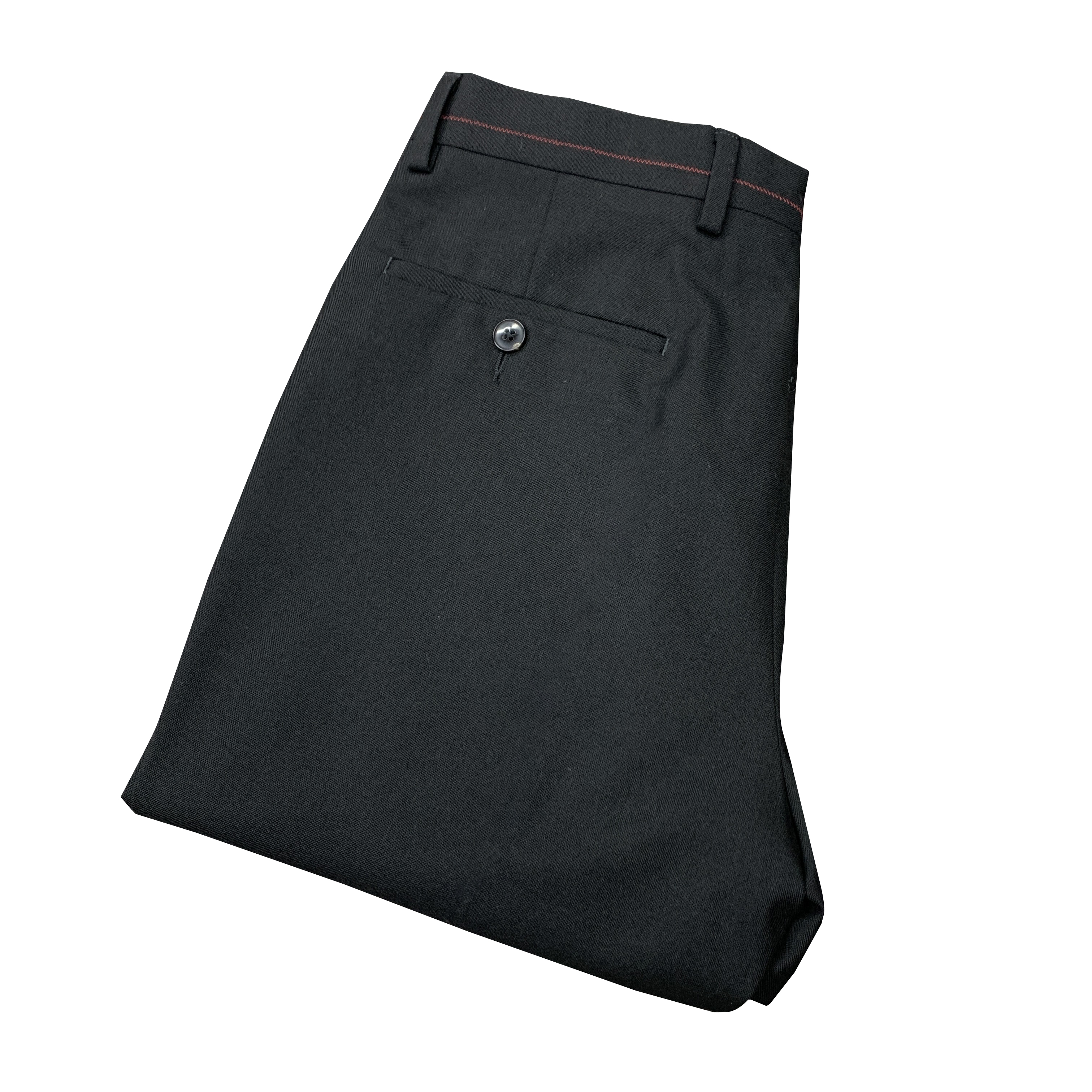 N家【美丽诺羊毛西裤】黑色男士轻奢牛角扣直筒四季精纺西裤XK007