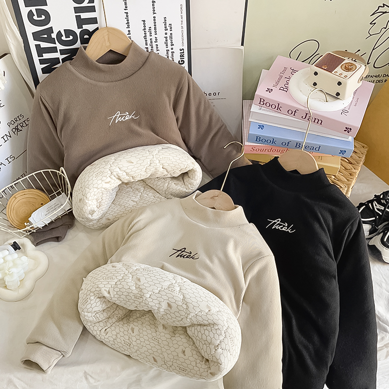【石墨烯温变三层夹棉打底棉袄一件过冬】25新款儿童加厚内搭女男童