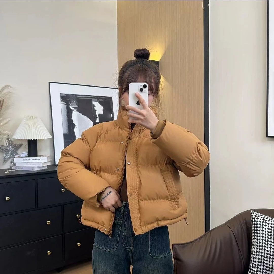 波司澄冬季新款休闲百搭加厚短款立领保暖服外套