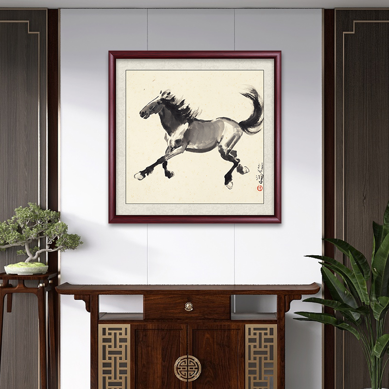 十二生肖国画餐厅壁画挂画中式客厅书房卧室背景墙动物玄关装饰画