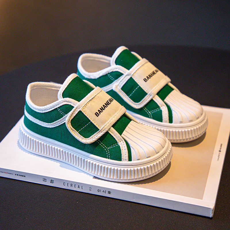 童鞋儿童低帮宝宝透气帆布男童软底学生鞋简单百搭运动鞋女童鞋