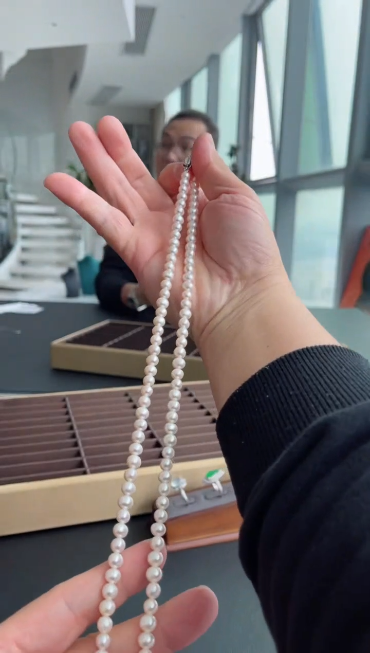 【闪购商品】淡水珍珠项链未镶嵌光哥淡水珍珠项链（中）
