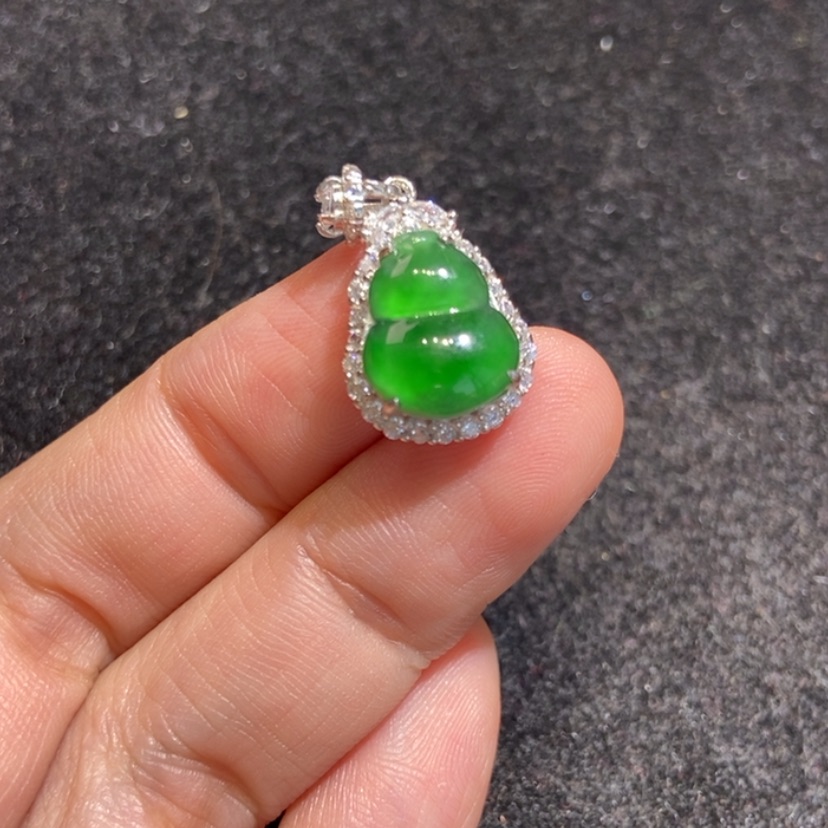 【闪购商品】翡翠裸石银S925镶嵌