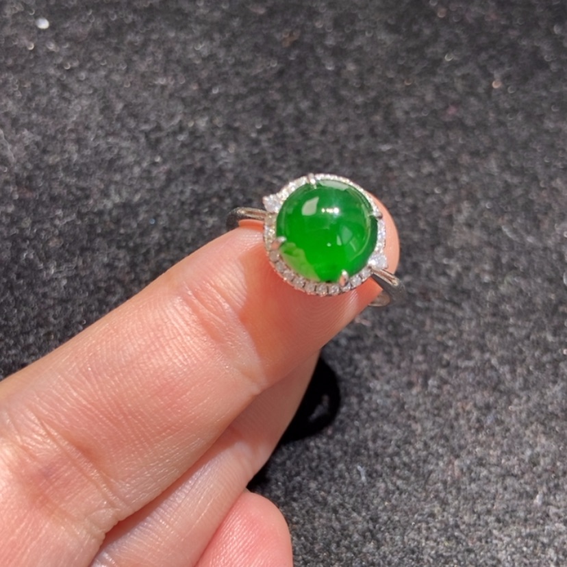 【闪购商品】翡翠裸石银S925镶嵌