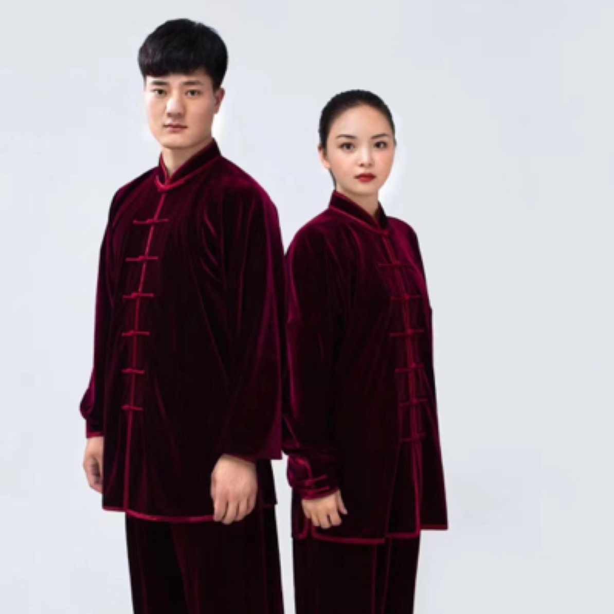 【断码】春秋冬南韩绒连袖太极服 男女同款 